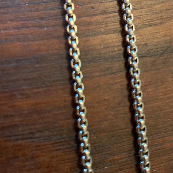 Gold and silver costume jewelry tassel necklace length 21” - Picture 8 of 8